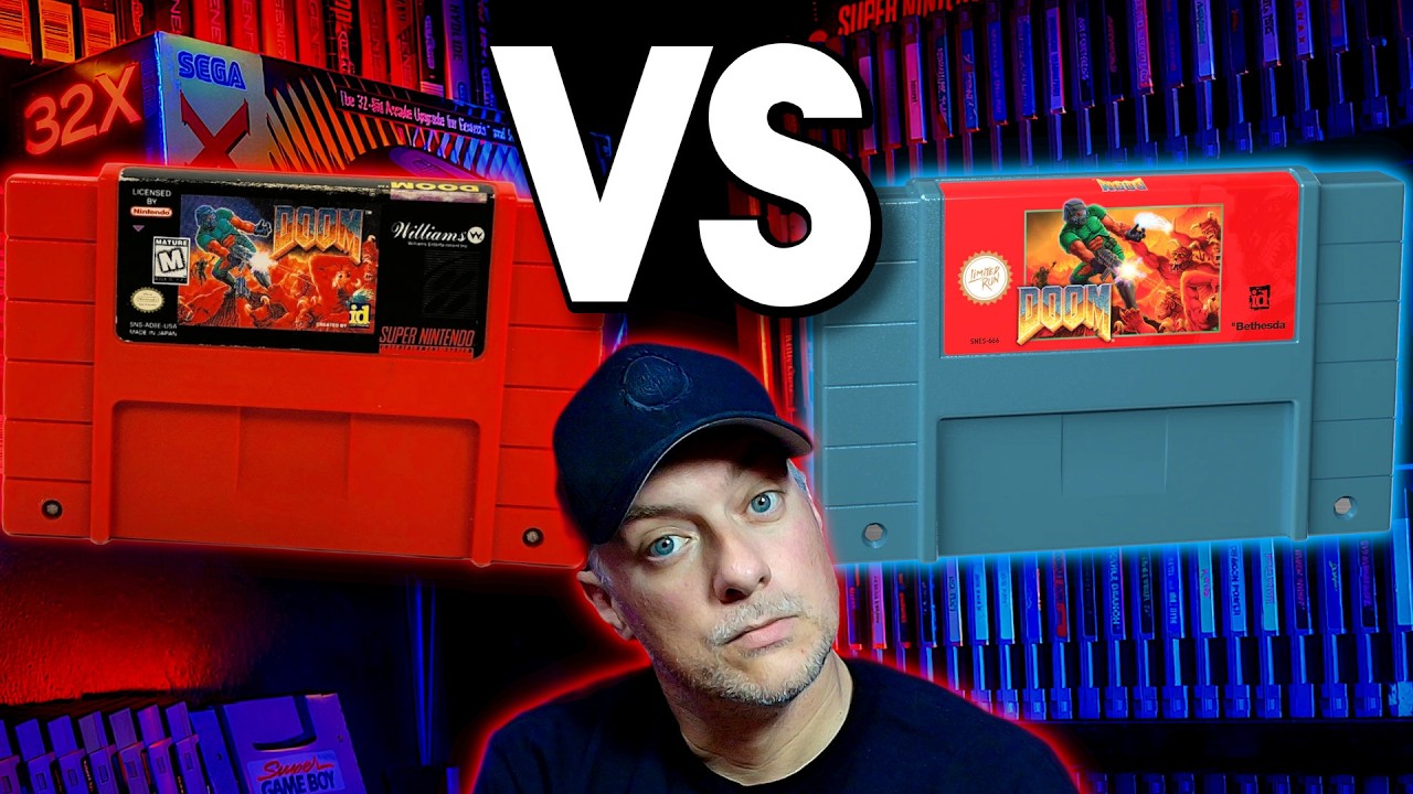 Doom VS Enhanced Doom | SNES | (Framerate Comparison)
