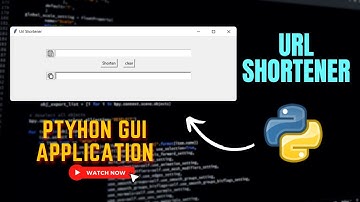 URL Shortener GUI Application with Python  | Tinyurl API | GUI Projects with Tkinter | Crazy Coders