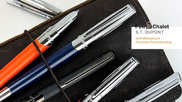 S.T. Dupont Defi Millennium Fountain Pen Unboxing