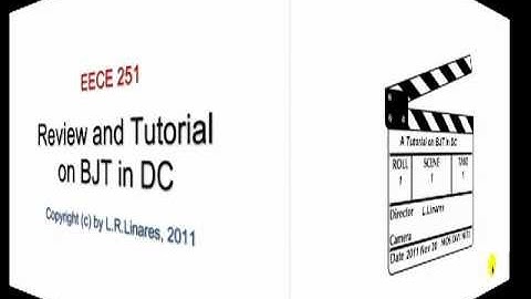 EECE 251 - BJT PreTutorial