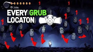 Hollow Knight-  How to Find All Grubs Quick Using The Collectors Map