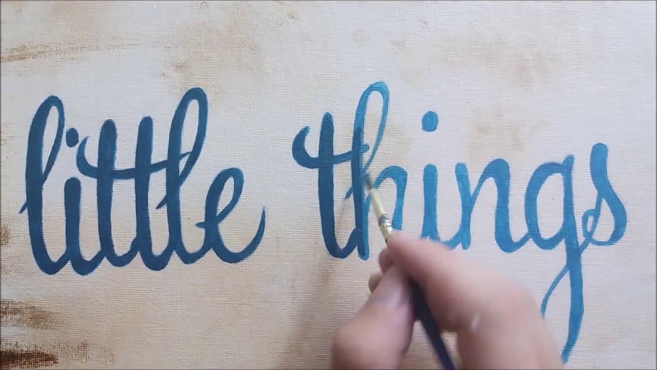 Paint Sentences How To Paint Letters Acrylic Painting YouTube