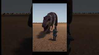 T-Rex Vs Soldier : who will Win?⚔️⚔️ #shorts #gamingshorts #uebs