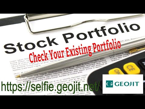 How to Login & check your Portfolio in Geojit web application