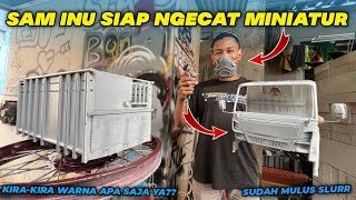 KONTEN SEBELUM SAM INU KECELAKAAN😌|| PROSES CAT POXY MINIATUR TRUK