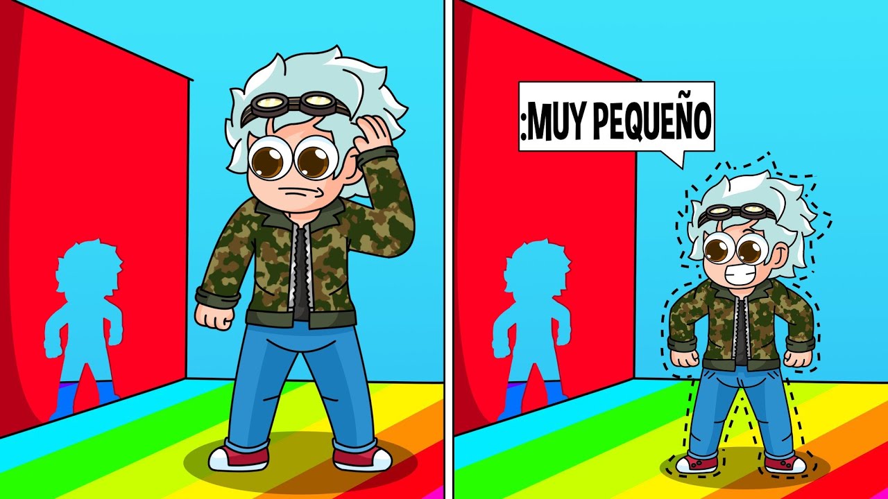 ¡ROBLOX PERO CAMBIO DE TAMAÑO CADA MINUTO!