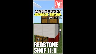 HOW TO MAKE A 1:1 REDSTONE SHOP - Minecraft Tutorial #shorts