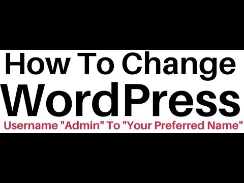 how to change admin username in wordpress 4.8 | phpmyadmin 4.0 - YouTube