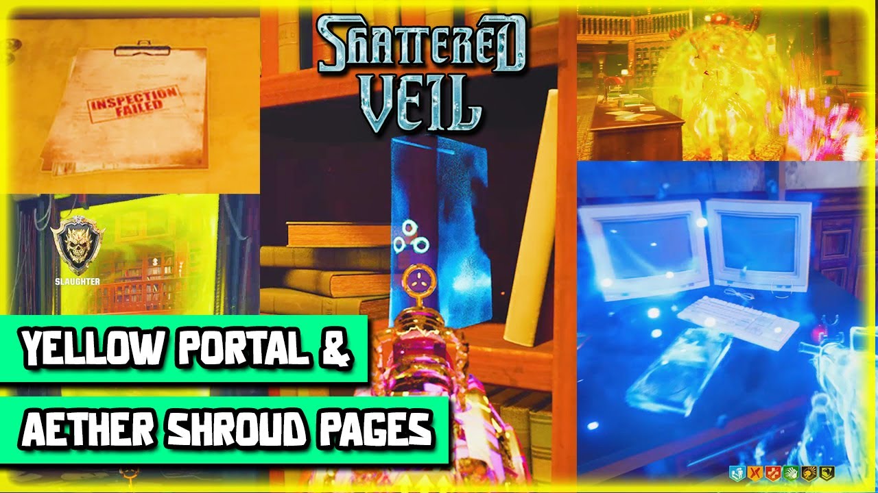 Most Clearest 3rd Easter Egg Step Shattered Veil ( yellow portal, aether shroud step, blue books)