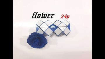 SLOW TUTORIAL - Magic Ruler Puzzle or Snake Cube 24 - Flower - 花