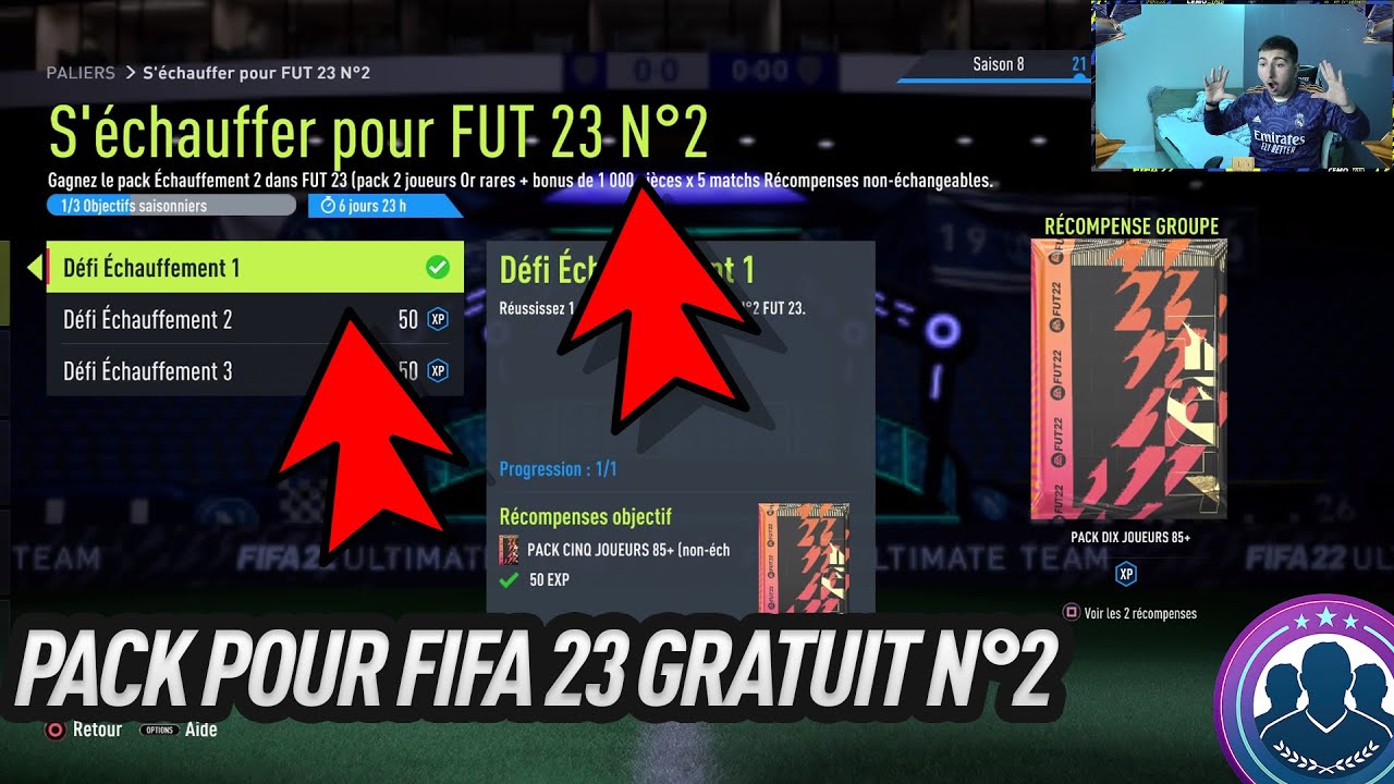 COMMENT AVOIR DES PACK POUR FIFA 23 GRATUITEMENT DEPUIS FIFA 22 !!!!! S