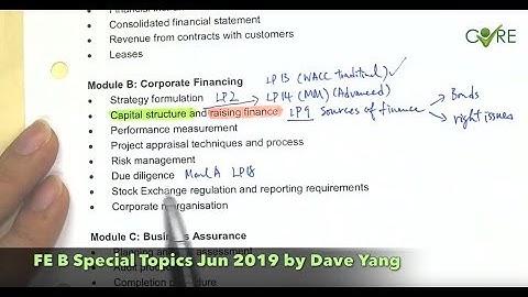 FE B & D Special Topics Jun 2019 by Dave Yang and K.W.Poon