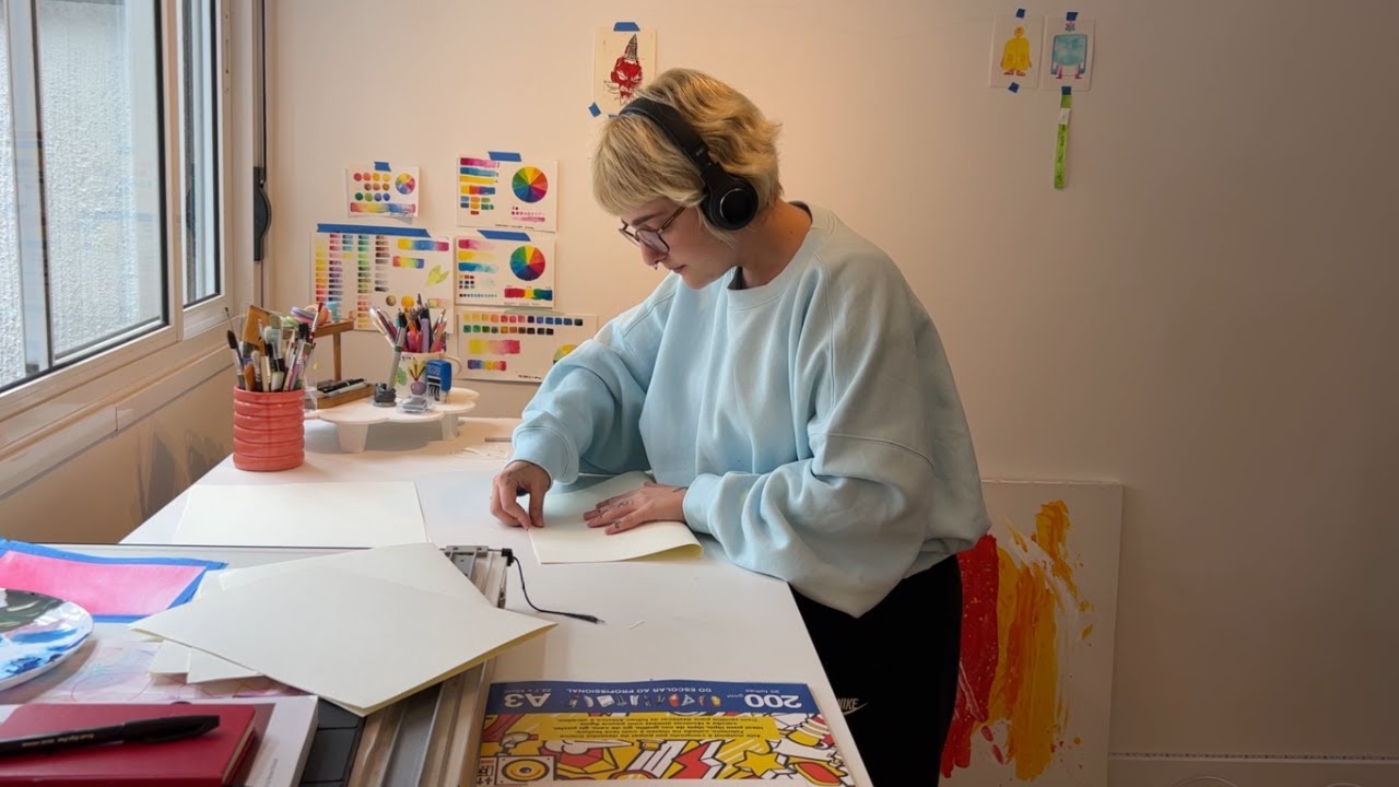 vlog ✹ começando sketchbook, desenhando e decorando agenda 2023