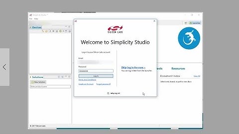 Installing Simplicity Studio for EFR32 Development Kits