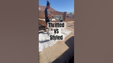 Transforming this Thrifted frame into… DIY thrift flip | thrifted vs styled | upcycled frame