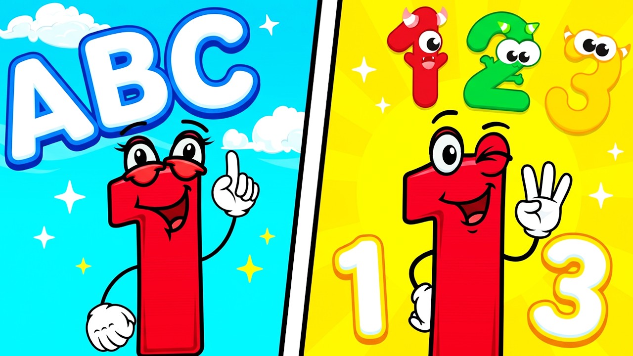 Fun Counting & ABC Songs | Learn Numbers 1-10 & Phonics A-Z for Kids | Toddler Learning Video