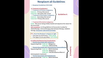 Neoplasm ICD 10 CM guidelines Part 2 #aapcandidate #cpc #ahima #ccs #icd10cm @CodingClinique