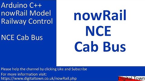 #163 Arduino C++ nowRail Model Railway Control - Connecting nowRail to NCE Cab Bus