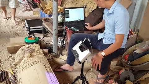 Dịch vụ cho thuê máy quét 3d scan 3d câu đối gỗ