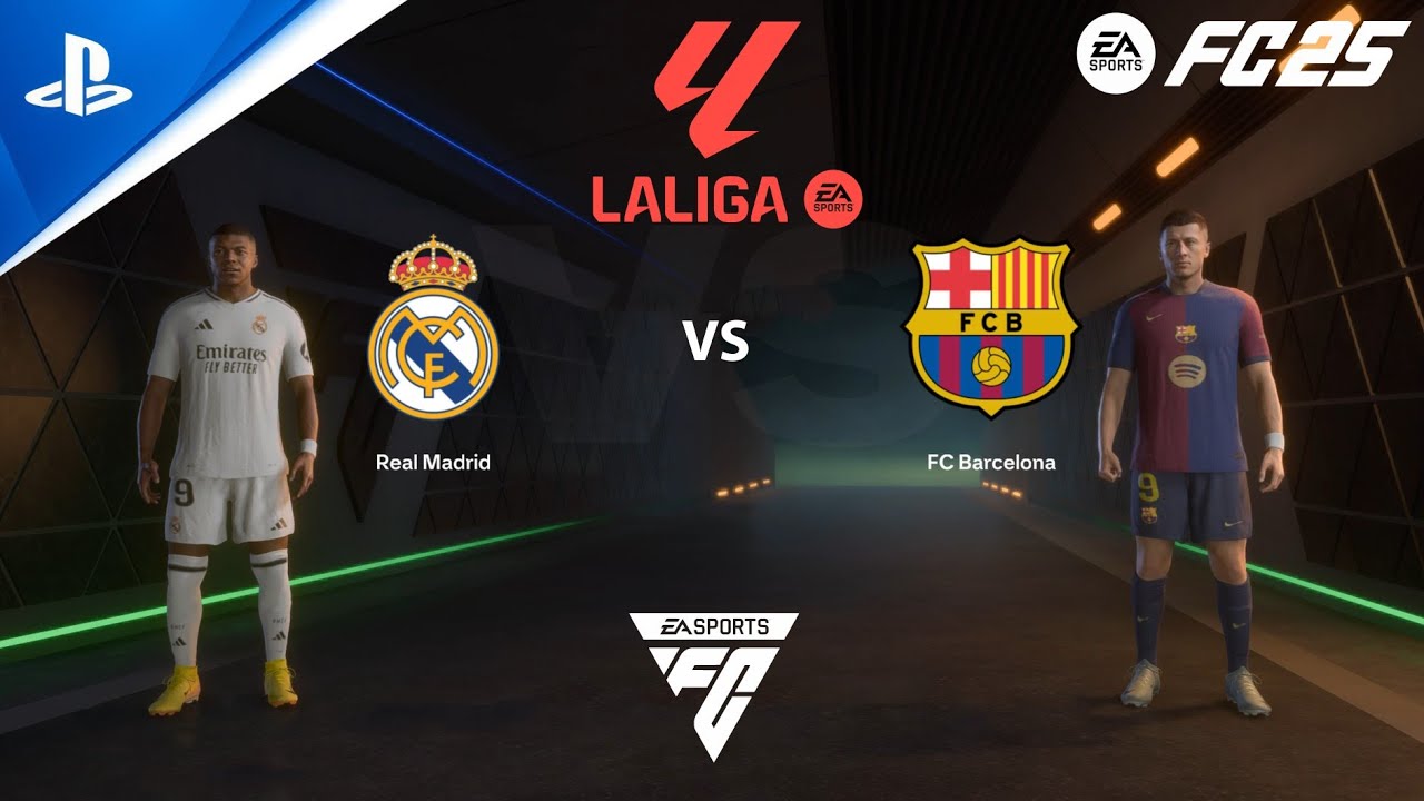 FC 25 PS4 - Real Madrid vs FC Barcelona | LaLiga EA SPORTS 24/25 - YouTube