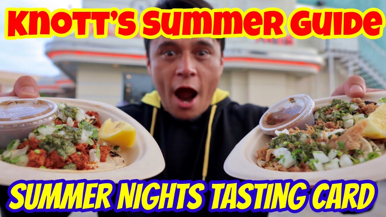 Is the Tasting Card WORTH $50???|Knott’s Summer Nights Food Review|Trying 9 NEW FOODS