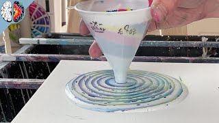 4 ways to do funnel pour art - The 3rd one is my favorite.