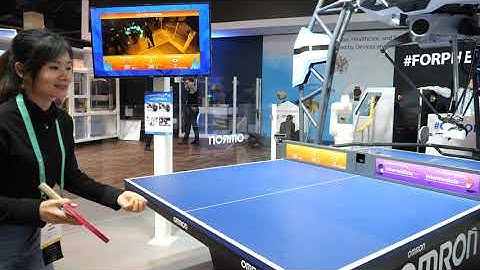 Omron CES 2020 Ping Pong Robot