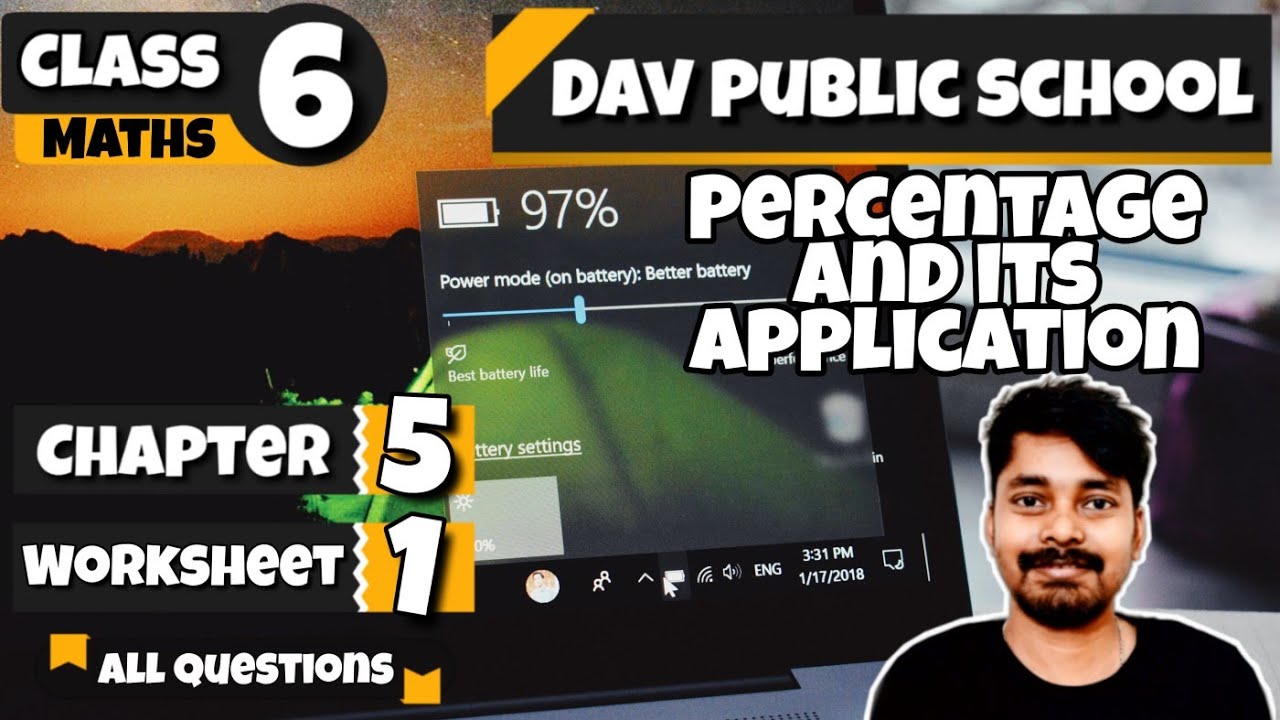 Chapter 5 Worksheet 1 Class 6 DAV Maths Percentage And Its chapter-5-worksheet-1-class-6-dav-maths-percentage-and-its