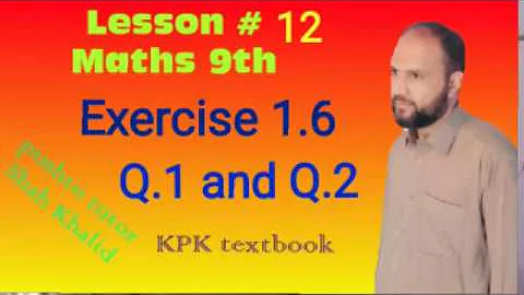 Exercise 1.6, Q1, Q2, Matrices, Class 9 Maths,  pushto tutor, Lec 12, Kpk board, save your money