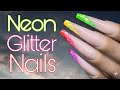 Beginner Color Blocking Tutorial | Rainbow Nails | Glitter Encapsulation