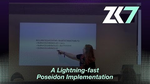 ZK7: A Lightning-fast Poseidon Implementation - Jakub Nabaglo - Polygon Zero