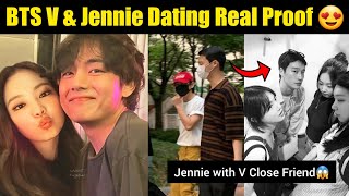 BTS V & Jennie Dating Real 😍| Taennie Dating New Confirm Proof #bts