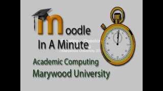 Moodle in a Minute - Creating Matching Question