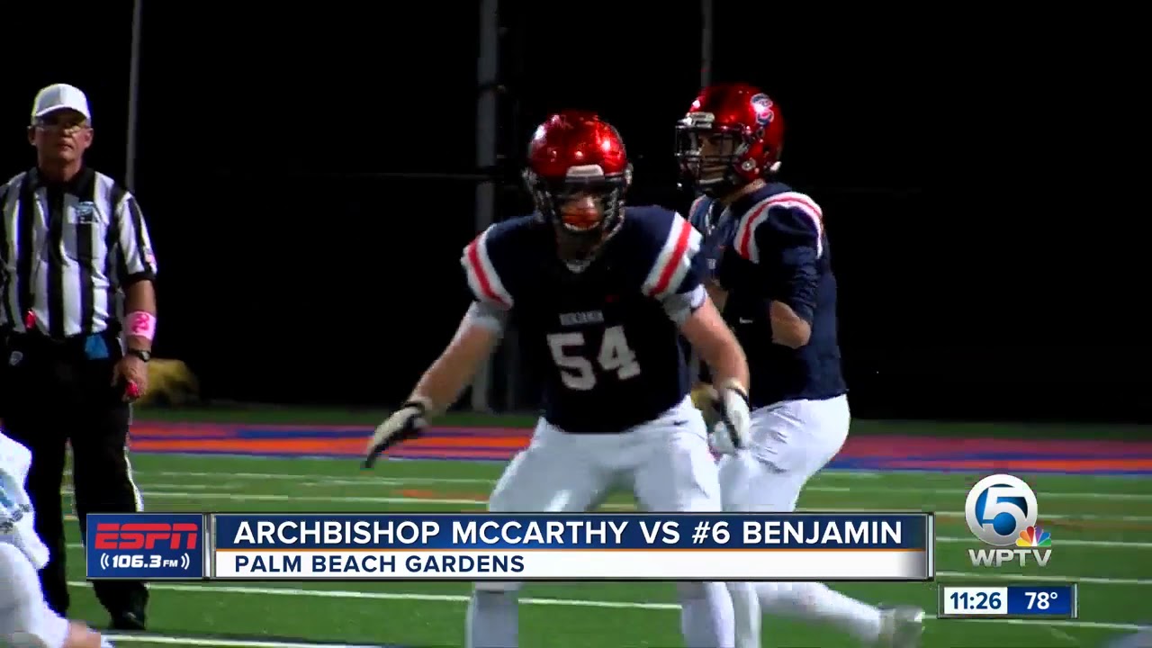 Benjamin defeats Archbishop McCarthy 10/30