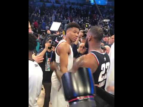 I Love everything about you, man - Lebron James to Giannis #NBAAllStar