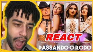 POCAH, MC MIRELLA, TAINÁ COSTA, LARA SILVA - PASSANDO O RODO (Clipe Oficial) REACT | EDY KENDALL