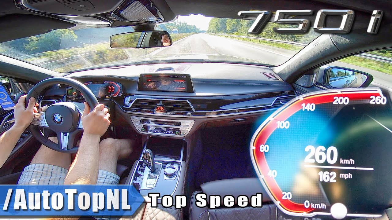BMW 7 SERIES 2020 750i | 4.4 V8 BiTurbo 530HP | TOP SPEED on AUTOBAHN ...