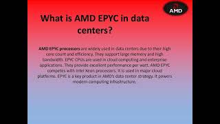 AMD #160 – AMD EPYC in Data Centers