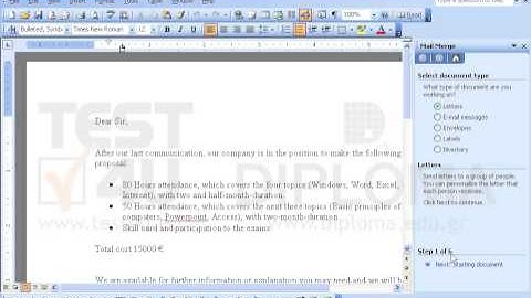 Set the current document as letter for Mail Merge so that it derives data from personlist file...