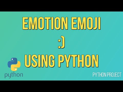 Emotion Emoji using Python | #Python Projects | Example of If Else