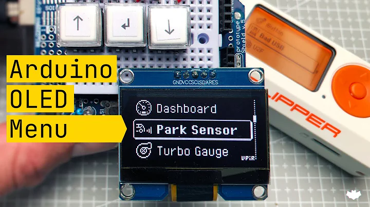 Arduino OLED Menu Tutorial    (for beginners - Arduino UNO, 128x64px SSD1306 OLED screen, u8g)