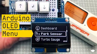 Arduino OLED Menu Tutorial  (for beginners - Arduino UNO, 128x64px SSD1306 OLED screen, u8g)