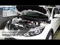 Установка амортизаторов капота на Nissan Qashqai 2014-