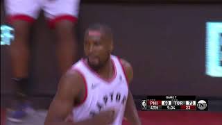 NBA, playoff 2019, Raptors vs. 76ers, Round 2, Game 7, Move 36, Serge Ibaka, 3 pointer