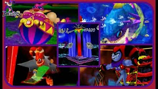 NIGHTS Into Dreams - All Boss Encounters - NO DAMAGE!!