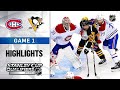 NHL Highlights | Canadiens @ Penguins, GM1 - Aug. 1, 2020