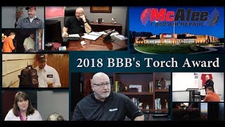2018 BBB Dayton Eclipse Integrity Torch Award - McAfee Heating & Air