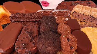 ASMR MUKBANG｜CONVENIENCE STORE CHOCOLATE PARTY *ICE CREAM, MOCHI, CREAM BREAD, TICO, CAKE 초콜릿 파티 먹방