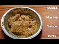 Poulet marin sauce curry