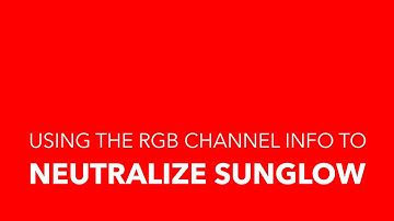 Affinity Photo Tutorial - Removing SUN Glow from an image using the RGB channel info